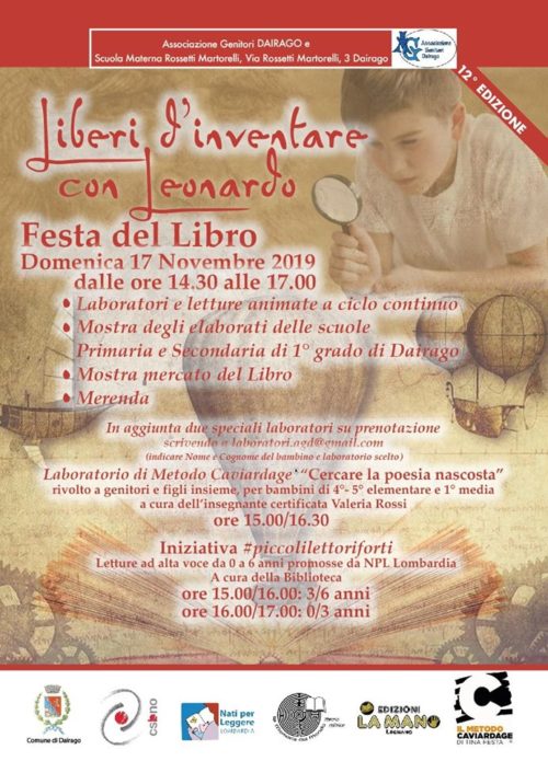 Sabato 16 e Domenica 17 Novembre 2019  Ecco il nostro consueto appuntamento con tutti gli eventi dedicati ai bambini… Dai Andiamo…!!!!  Per sapere sempre cosa fare di bello con bambini!!!!